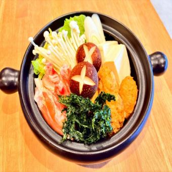 自家製 醤油こうじ出汁の鶏肉鍋