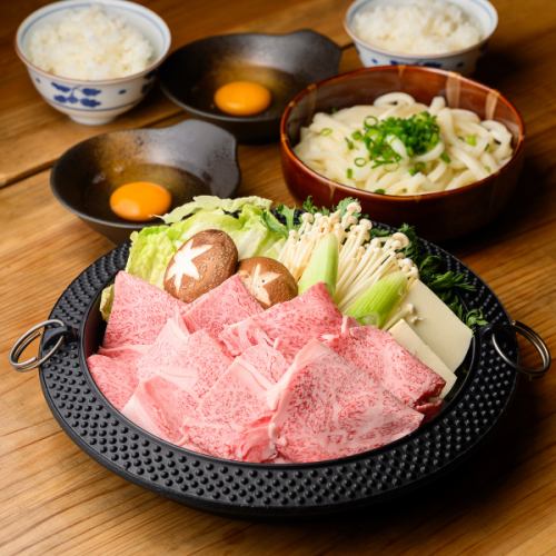 絶品のすき焼きコース！