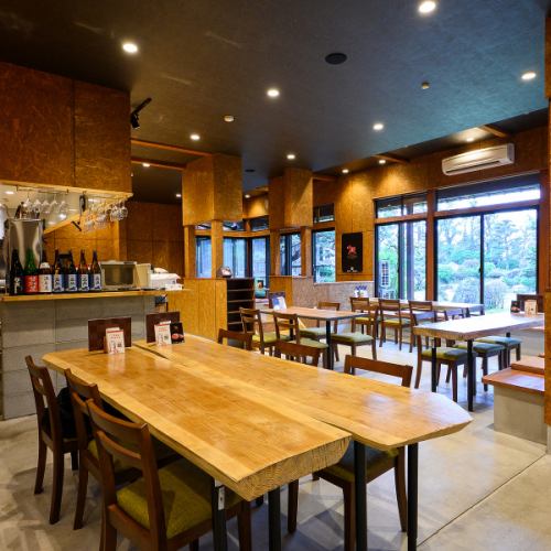 木の温もりを感じる空間