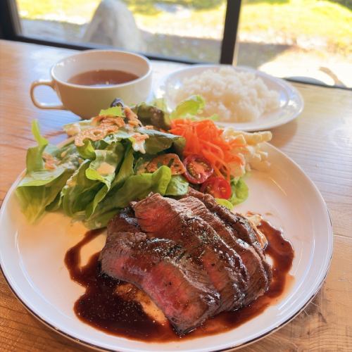 とやま和牛のランプステーキ