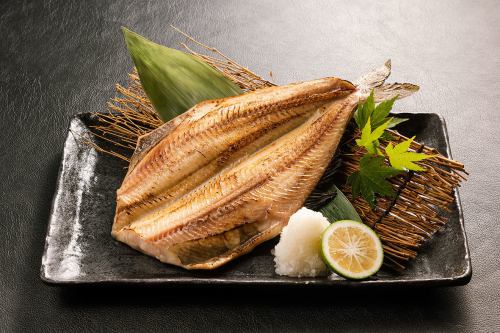 Charcoal-grilled striped Atka mackerel