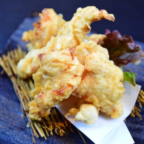 Homemade shio-koji chicken tempura