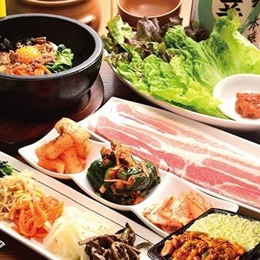 Photogenic and healthy! Korean gourmet girls' get-together course with a choice of main dish 2,980 yen (tax included) *Meal only
