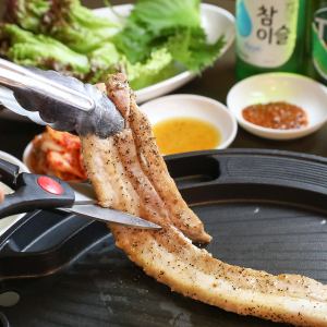 厚切りサムギョプサル(豚三枚肉)セット/特製味噌だれサムギョプサルセット
