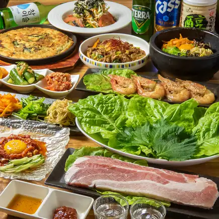 [Autumn Korean BBQ Banquet] 11-course satisfying meal including beef bulgogi and aged pork samgyeopsal: 5,500 yen