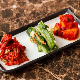 白菜キムチ・オイキムチ・カクテキ