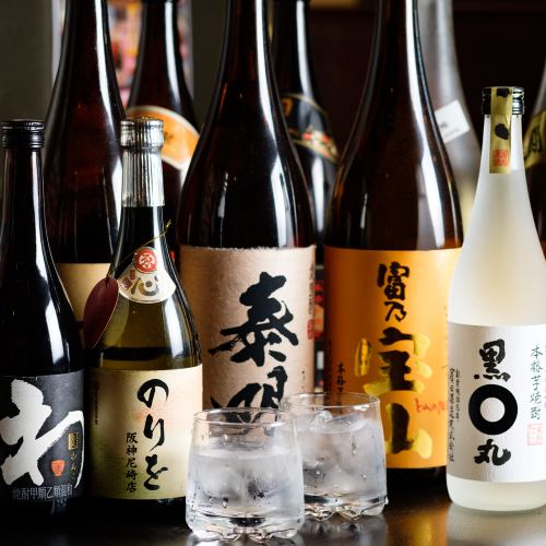 様々な焼酎も取り揃えています！！