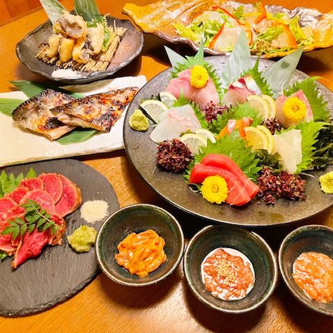 お酒のあてに最適な美味し魚介類もお楽しみください！