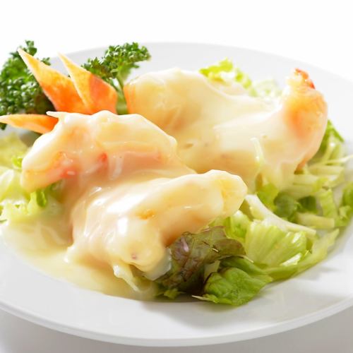 Large shrimp with mayonnaise (4 pieces)