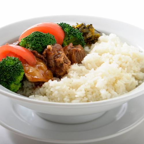 Beef belly with thickened rice