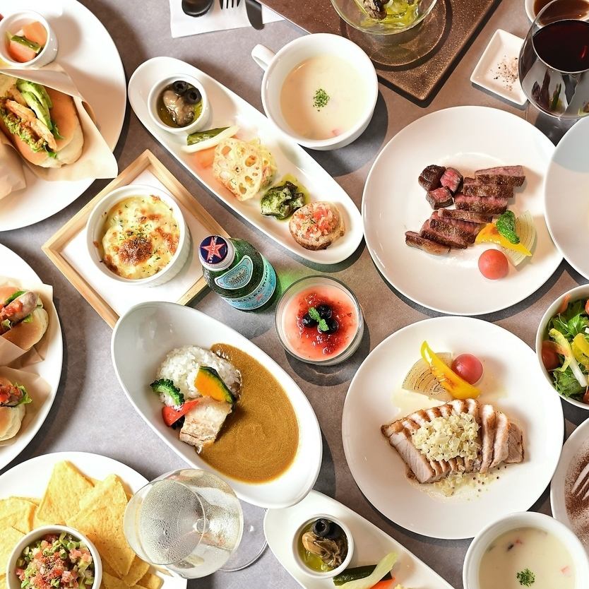 沖縄の素材を味わい尽くすコース♪ランチ&ディナー営業中です◎