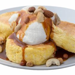 キャラメル＆ナッツパンケーキ