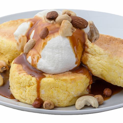 キャラメル＆ナッツパンケーキ