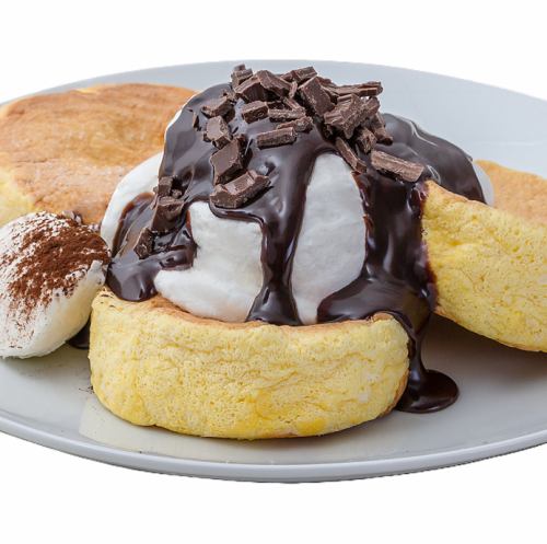 チョコレート＆クリームチーズパンケーキ