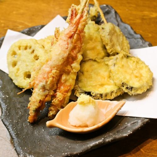 本日の天ぷら4種盛り