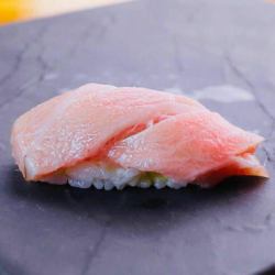 Six types of nigiri sushi