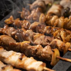 5 skewers of yakitori selection