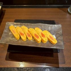 홍화 달걀의 하카타 아키타와 감아 계란