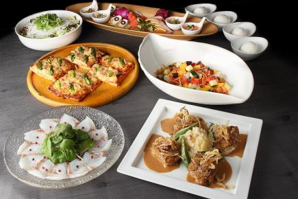 [Lunch only! All-you-can-drink included] "Irodori" course large plate plan 6,300 yen ⇒ Weekday use 6,000 yen (tax and service charge included)