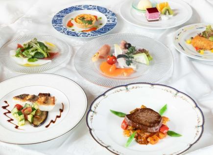 『銘々盛 スタンダードディナー』牛フィレ肉やイサキのポワレなど ＜お料理のみ＞