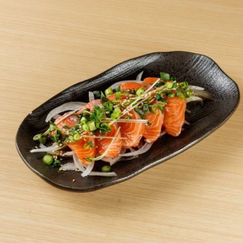 三文魚生牛肉片