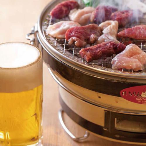 炭火で味わう香ばしさ！