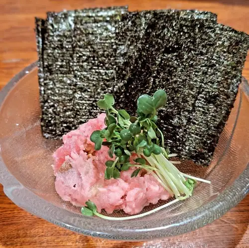 훈제 네기트로 김밥