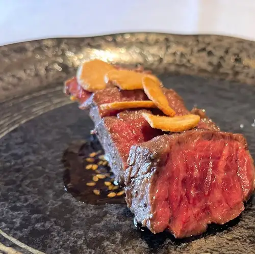 特選 牛サガリの鉄板焼き