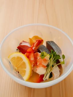 酢のもの盛合せ(海老・タコ・青背)