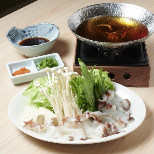 レタスと蛸のしゃぶしゃぶ鍋