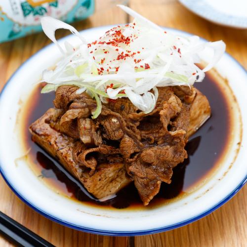 牛ばら煮込み豆腐
