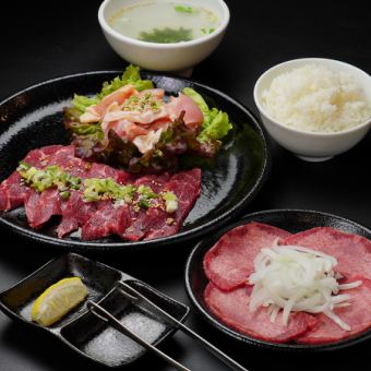 【ランチ】ボリューム満点！「れんが亭ランチセット」1980円（税込）