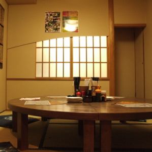 Private room in the inner tatami room for up to 10 people