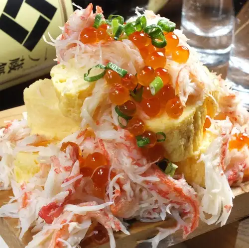 【二丁目酒場名物】蟹ぶっかけだし巻き玉子