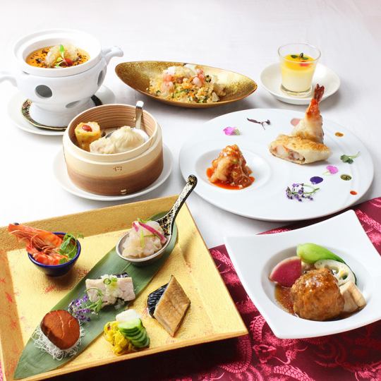 [Lunch]《Special lunch course with 1 drink》 7 dishes including large shrimp dishes 7250 yen ⇒ 6000 yen