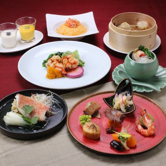 Akasaka store head chef's special Sui course, shark fin, beef cheek, etc. [7 dishes with 1 drink] Individual serving 9,500 yen