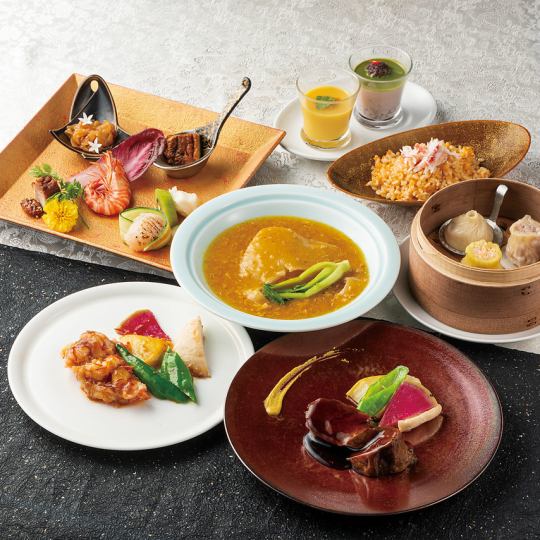 【唐】ロゼスパークリング含む2時間飲み放題付き！贅を尽くした赤坂溜池山王店のシェフセレクト
