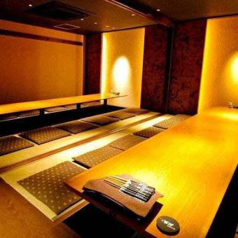[Private tatami room | 10 to 20 people] A private horigotatsu table perfect for parties and family gatherings!
