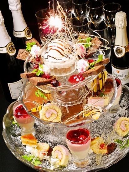 【Birthday】 Serves a selection of recommended desserts for the day ☆