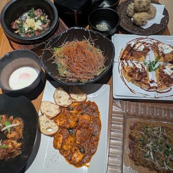 【10月・11月限定】特別な周年記念！3H飲み放題付『紅藤（べにふじ）コース』全7品