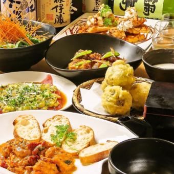 【10月・11月ランチタイム限定】特別な11周年記念！全6品☆2h飲み放題付『生成(きなり)コース』