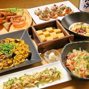 【5月・6月限定】特別な春宴会企画！3H飲み放題付『紅藤(べにふじ)コース』全7品