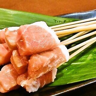 [Popular skewer ranking third place] Pork loin.♪ less fat and refreshing