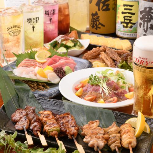 一品料理と多種多様なお酒
