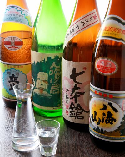 Whether famous or unknown, rich sake collected with taste!