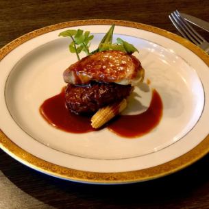 Rossini-style beef tenderloin and foie gras