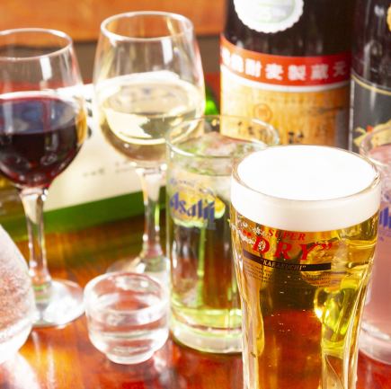 サク飲みや二次会利用に♪【席のみ+2H単品飲み放題(生ビール付)】2,750円(税込)