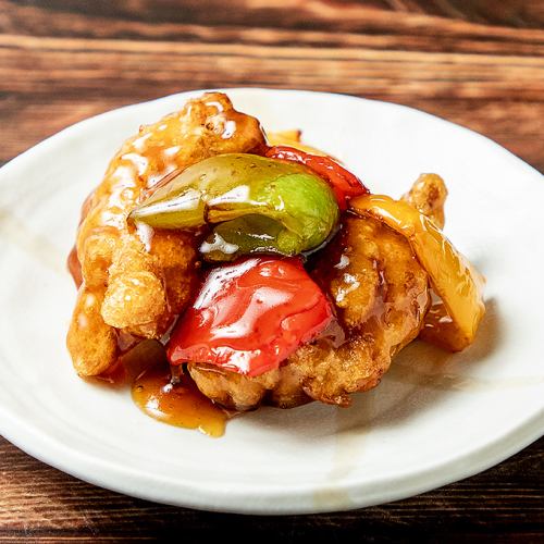 黒酢あんかけもも