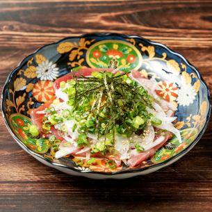 ユッケ風 鮪の葱まみれ