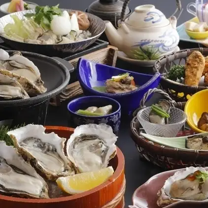 【冬季限定】的矢牡蠣会席（フルコース）